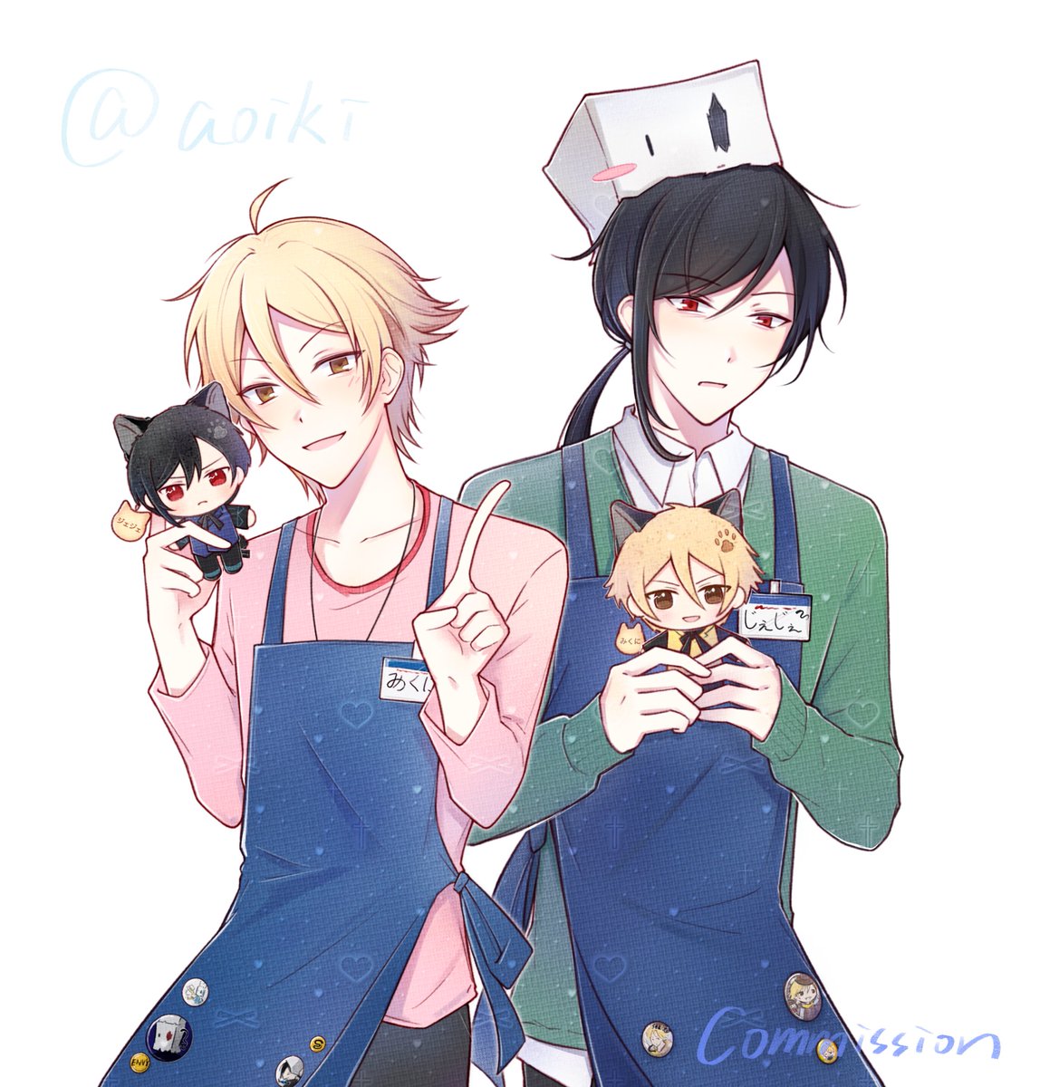 Aoiki1428540's tweet photo. 🎂🎂ハピバ🥳🎉
（commission https://t.co/wbXWovaOeh