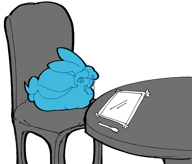 clownifiedfreak's tweet photo. "Bunsage loafing on a chair waiting at the dinner table">https://t.co/VEfjNxirwI

its a very important dinner!!!!!! do not interrupt https://t.co/YIbu9aZJf4