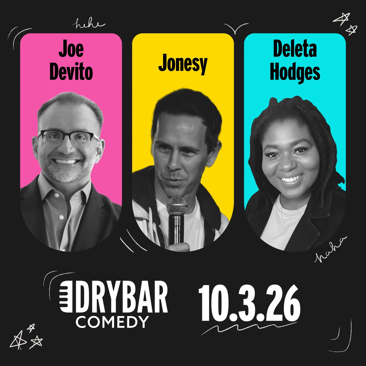 JoeDeVitoComedy's tweet photo. SATURDAY! Taping another Dry Bar special in Provo. Get tix here
https://t.co/N0SzzDknAs https://t.co/a624EdQASd