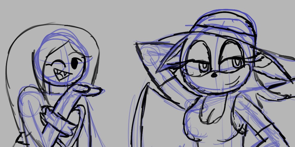 pyrohappy1's tweet photo. wip marceline and rouge https://t.co/kRwKk7M3z8