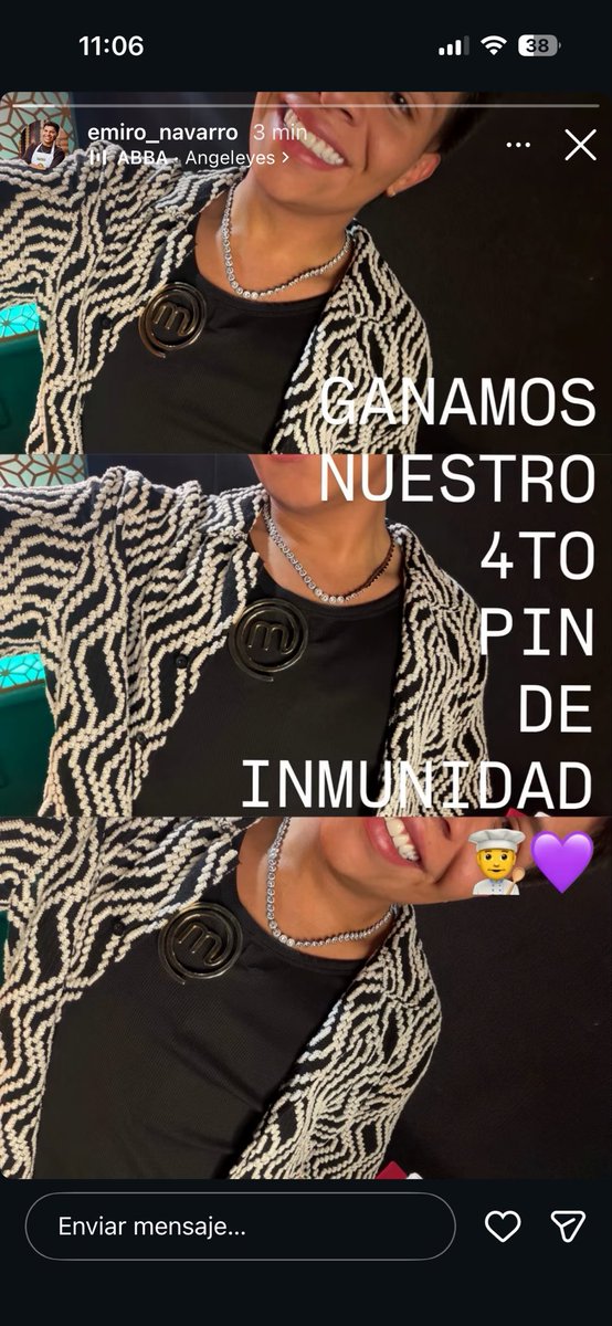 vanee_ortiz96's tweet photo. #Masterchefcelebritycolombia ME GUSTARÍA VER LA CARA DE YINA CALDERON AL DARSE CUENTA QUE EMIRO LLEVA SU 4 PIN A VER SI VA A SEGUIR DICIENDO QUE EMIRO NO COCINA….. RIDÍCULA. https://t.co/8PnNVNx3Hy