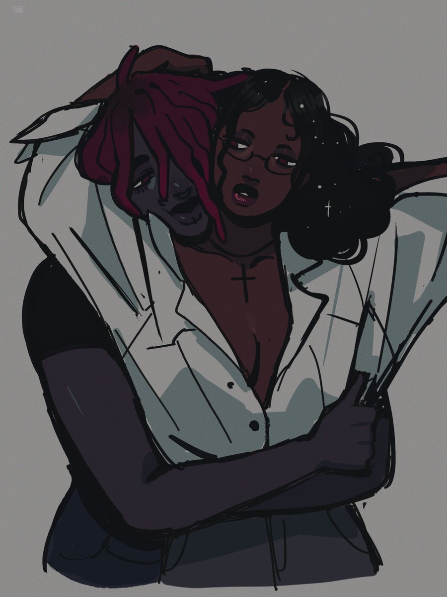 AsDrawnByGinger's tweet photo. Happy October. I got black vampire yuri for you https://t.co/emrQ3XMEdx