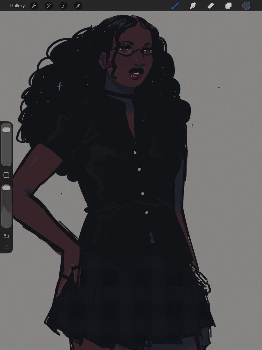 AsDrawnByGinger's tweet photo. Happy October. I got black vampire yuri for you https://t.co/emrQ3XMEdx