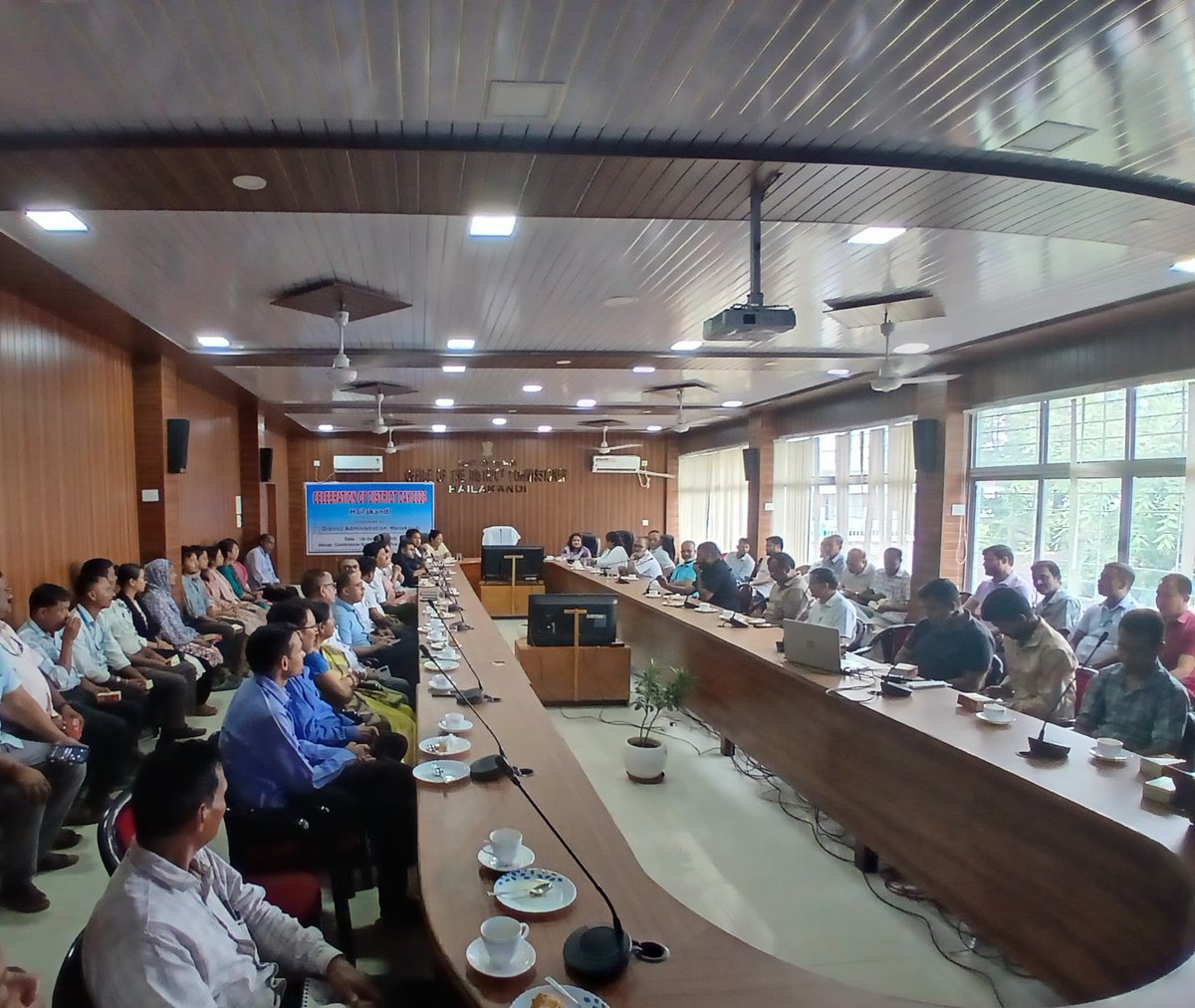dc_hailakandi's tweet photo. Hailakandi District Day was celebrated with a commemorative meeting chaired by CEO Smt. Ruth Lienthang alongside local officials. The day's initiatives included free health camps and fruit distribution, sapling plantation drives, student quiz and more.
@CMOfficeAssam @diprassam https://t.co/BwJrkydTII