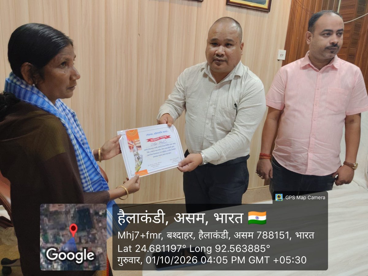 dc_hailakandi's tweet photo. Hailakandi District Day was celebrated with a commemorative meeting chaired by CEO Smt. Ruth Lienthang alongside local officials. The day's initiatives included free health camps and fruit distribution, sapling plantation drives, student quiz and more.
@CMOfficeAssam @diprassam https://t.co/BwJrkydTII