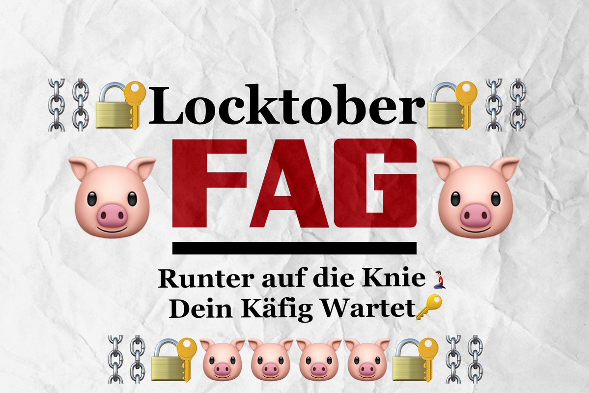 AlphaTomXl's tweet photo. Locktober Beginnt 😎

Deine 🐷 Aufgabe Ist Klar.,🧎🏻‍♂️��💸🔐🐽

#Locktober #Sub #Sissy #Sklave #Loser #ZahlDepp #Fetisch #Alpha #ATM #Drain #Köter #Findom #Pay #Melken https://t.co/ZLqyqmxlP7