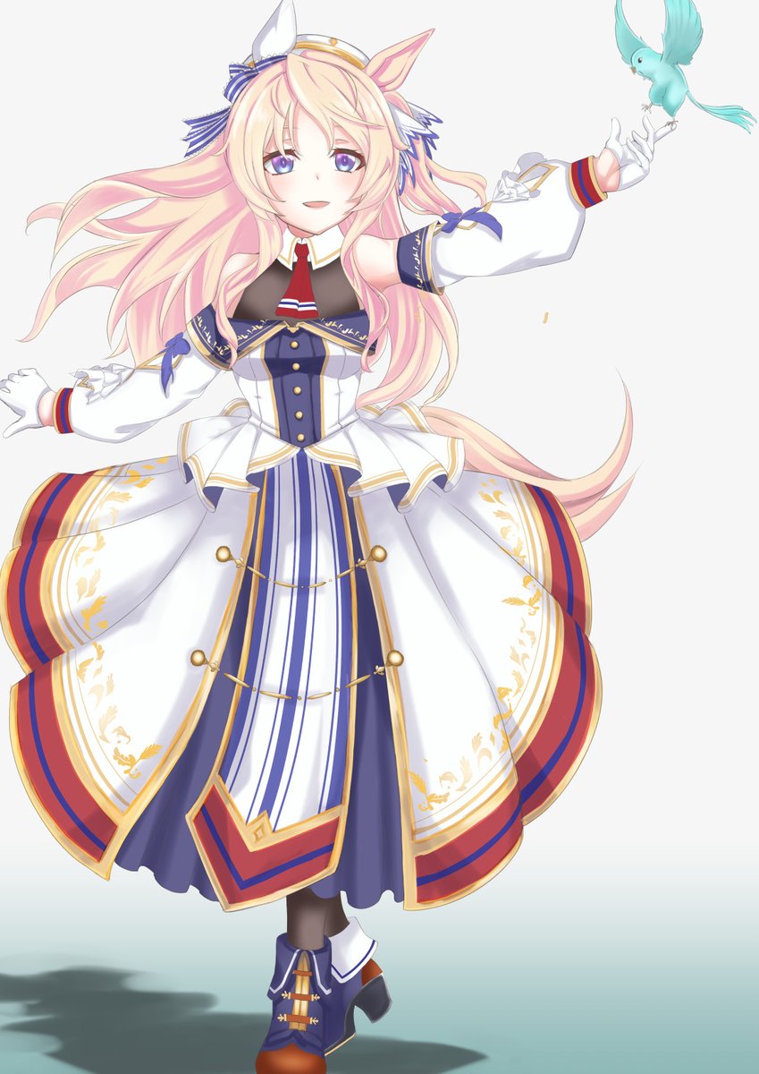 Numao_Burn's tweet photo. 「小鳥さんが教えてくれました」
きっと図鑑に載ってないようなファンタジーな小鳥と会話ができる、できてほしいヴィクトワールピサ
#ウマ娘
#ヴィクトワールピサ https://t.co/GQAFQsaZKa