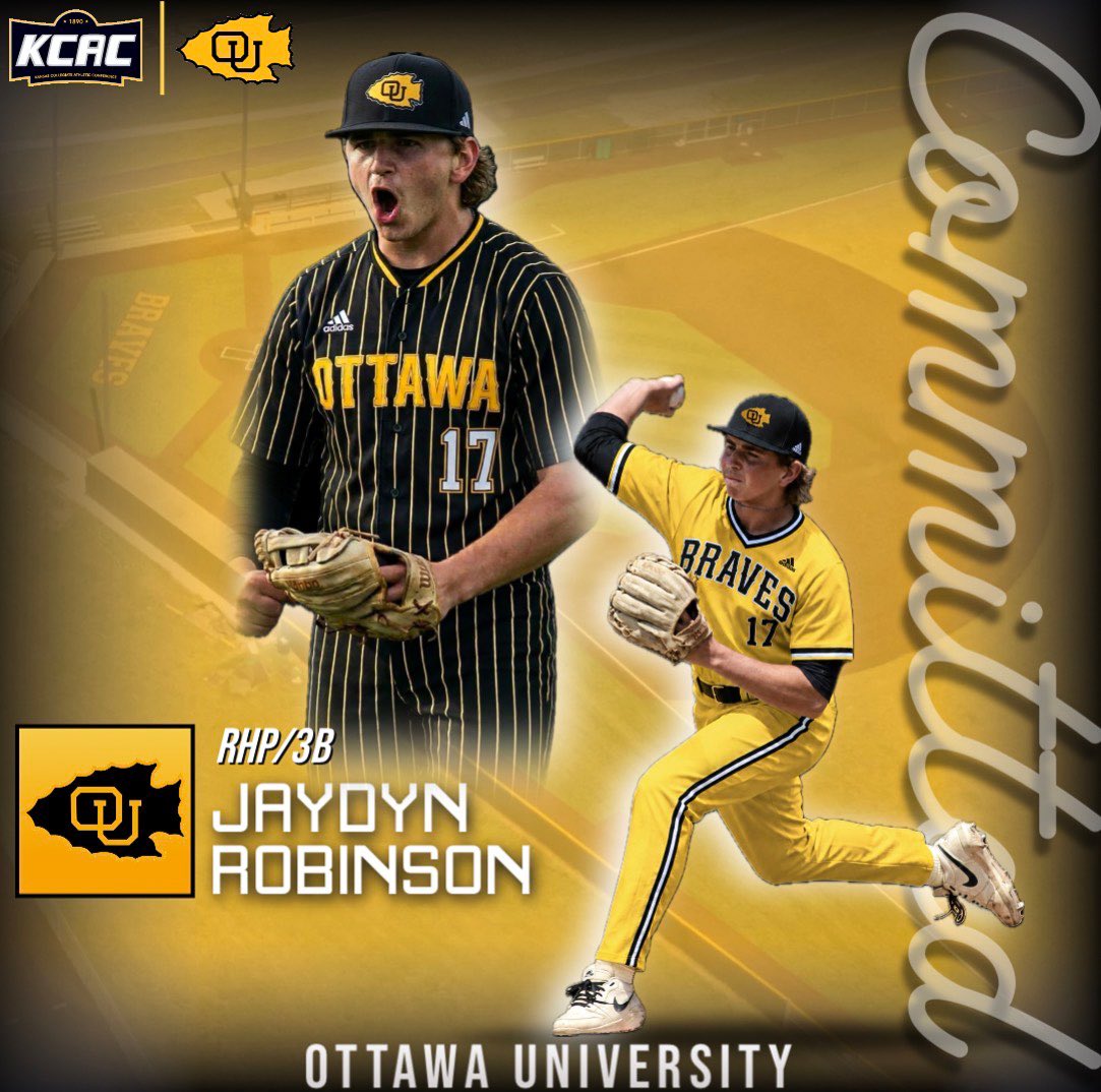 jaydynr17's tweet photo. After a lot of thought and prayer I’m excited to announce I will be continuing my academic and athletic career at Ottawa University. I’m blessed for all the support from all my coaches, family, friends and teammates it couldn’t have been done without them. #committed #gobraves https://t.co/UnsnXJo6L9