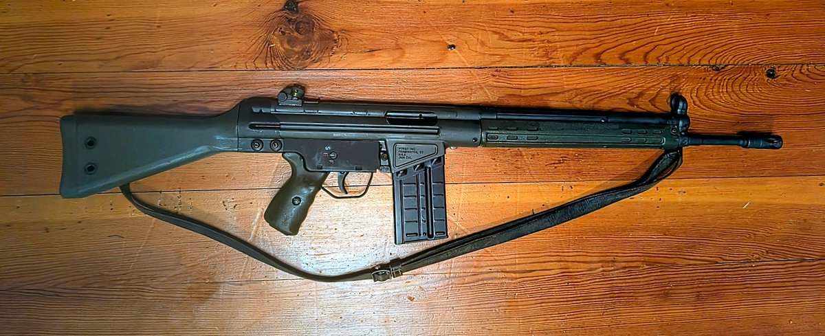 DrDeath1776's tweet photo. The G3 is the best battle rifle period. It's cheaper and lighter than the FAL, more accurate than the M14, and far more standardized than the AR-10. There was a time when the magazines were only $2 each and even today they are very affordable. I love mine so much https://t.co/zVUzLzROBO