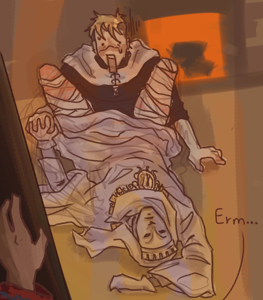 Eren_Jaeger1409's tweet photo. Arlin totally saw them..
Quick silly sketch of one of my favorite scenes in the game 😭
#Sovereigntower #sovereign #gwendan #fanartㅤㅤㅤㅤ https://t.co/MFFRoewz8t