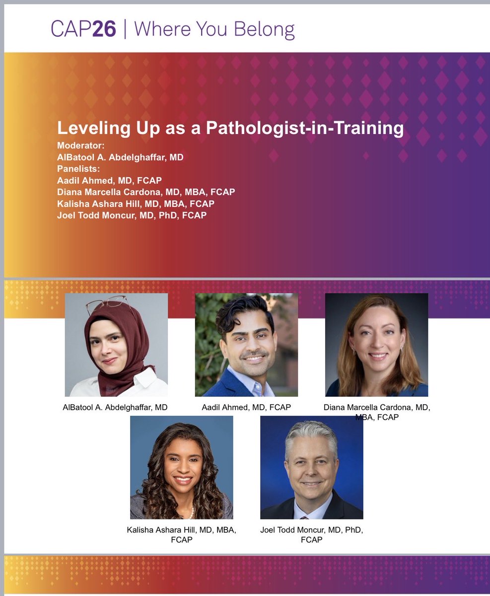 TheBatoolMD's tweet photo. You asked the questions

Now come hear from the people with the answers!

Join us this Saturday at the Resident Forum at #Wynn Las Vegas for an engaging conversation, practical insight, and a chance to connect with colleagues.

#ResidentForum #PathologyResidents
#CAP26 https://t.co/w93s3P73GC
