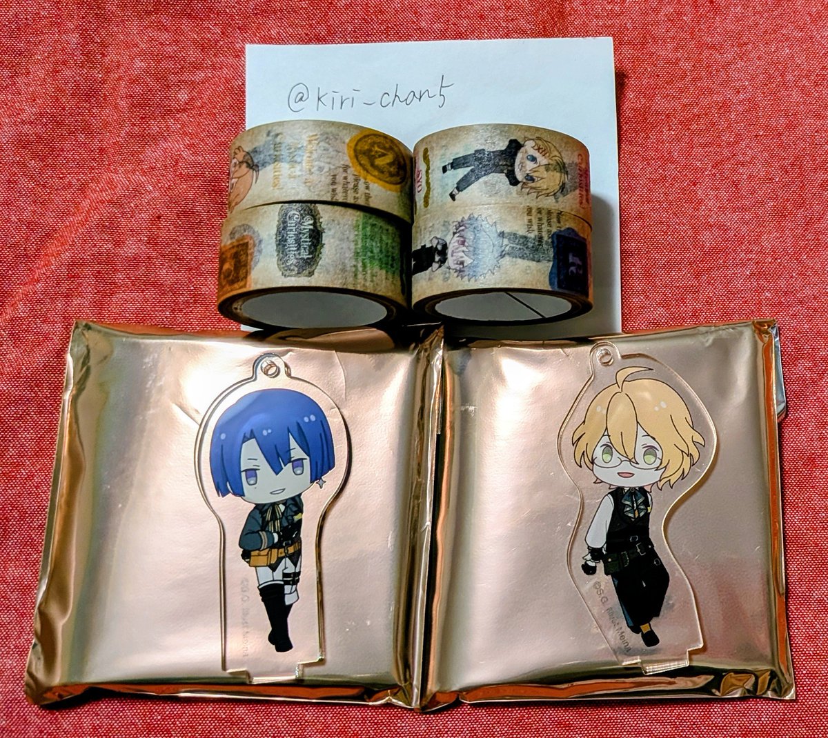 kiri_chan5's tweet photo. 【交換】うたプリ グラショ MC ちびキャラ アクキー

・スタンド付き アクリルキーホルダー
譲）真斗 那月
求）音也 トキヤ

・マステ
譲）那月 翔 セシル 蘭丸
求）音也2 トキヤ2

※郵送にて交換希望です
※10/5 or 8 発送予定 https://t.co/nhxV4X7Rkx