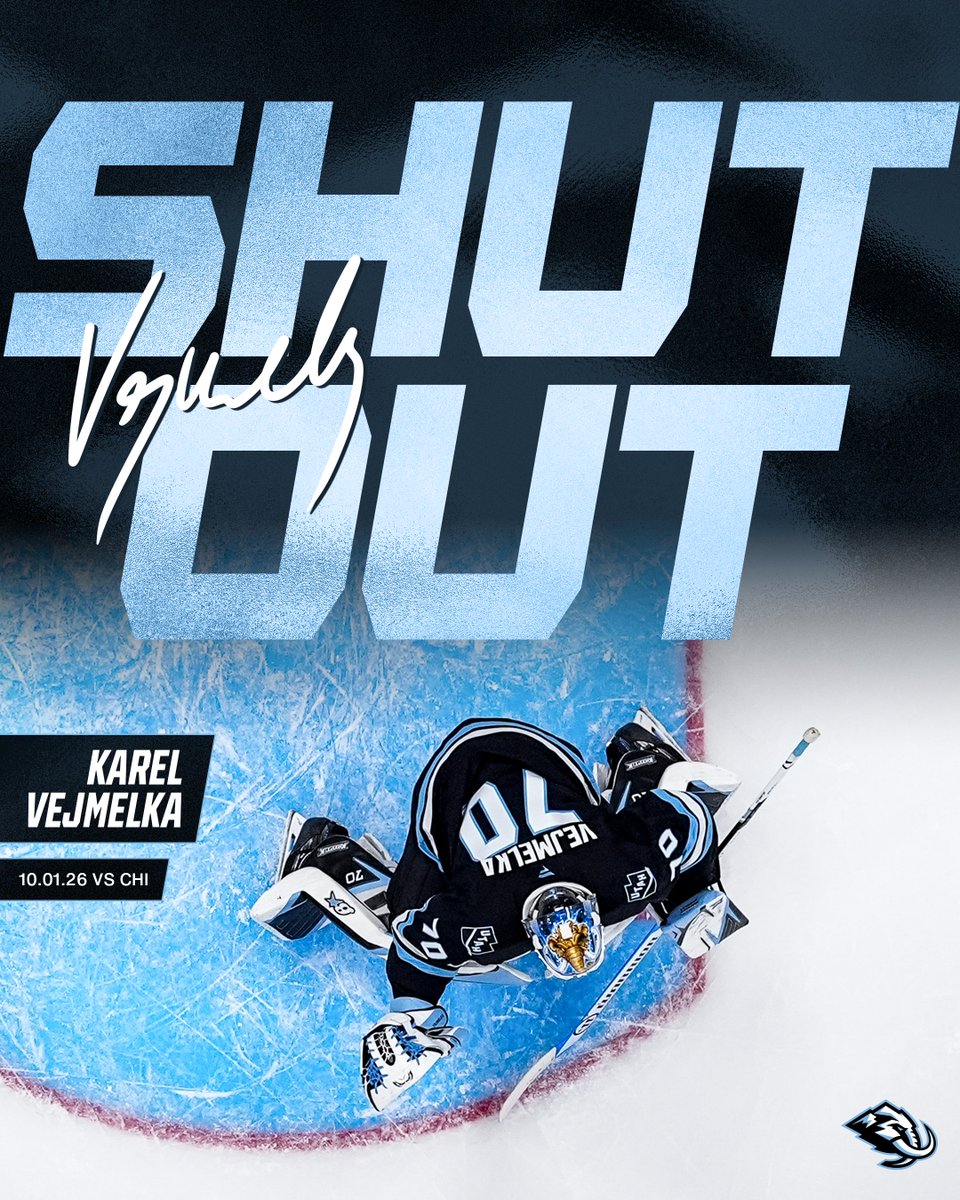 utahmammoth's tweet photo. 🛑 First home shutout in franchise history 🛑

Have a night, Veggie! https://t.co/hlltJbxAm3