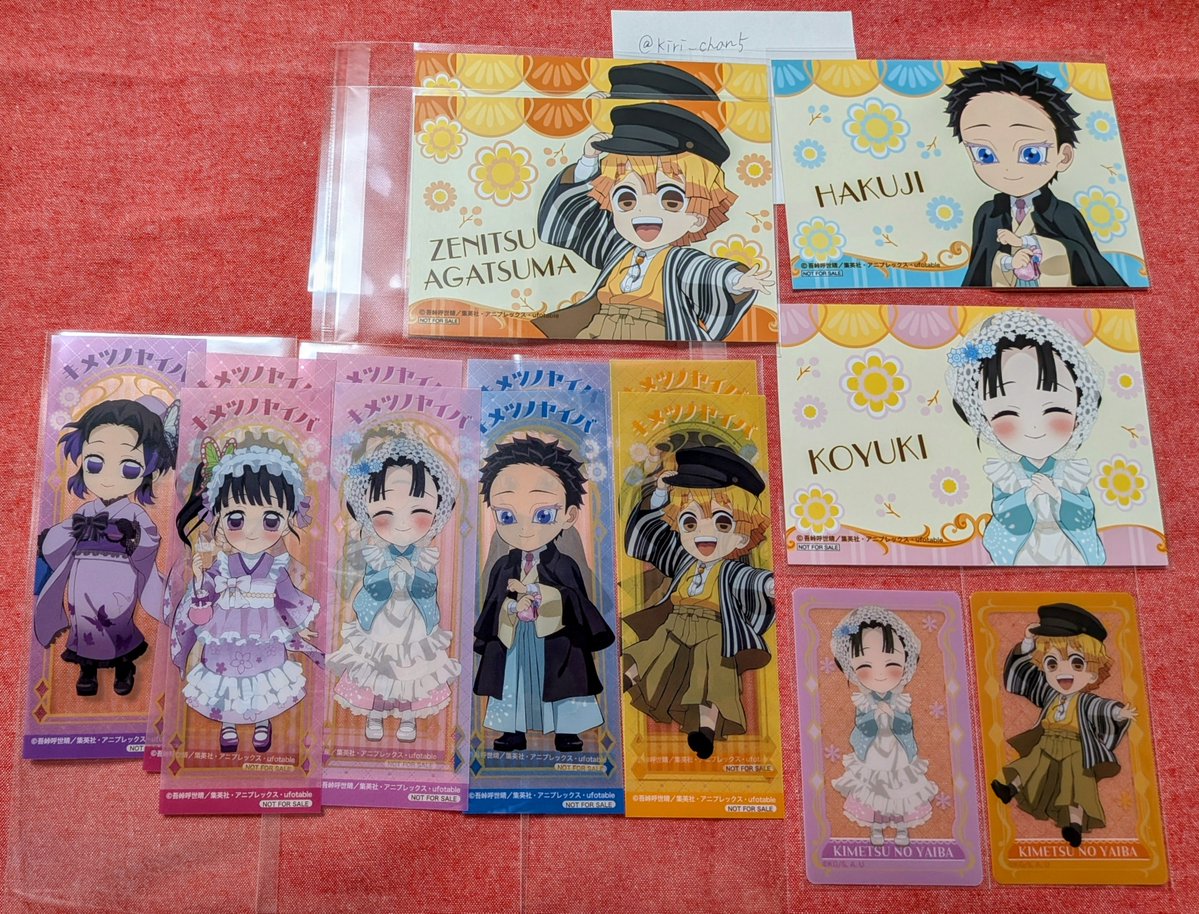 kiri_chan5's tweet photo. 【交換】鬼滅の刃 アニメイト 発売記念 フェア 特典 クリカ

・ブロマイド　クリアしおり
譲）善逸 しのぶ カナヲ 狛治 恋雪
求）ブロマイド 義勇2
　　クリアしおり 義勇1

・メモリアルクリアカード
譲）善逸 恋雪
求）義勇 (全身)

※郵送にて交換希望
※当方クリアしおり⇔ブロマイド 可能 https://t.co/3HEHXNr2yk