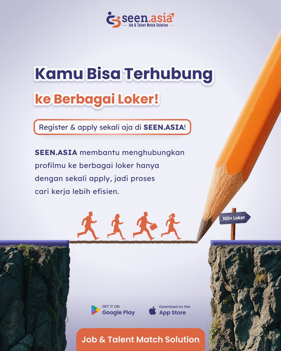 Seen_Asia's tweet photo. Kamu Bisa Terhubung ke Berbagai Loker! 💼

https://t.co/JTePpPWyO7 menghubungkan profilmu ke berbagai loker yang sesuai. Cukup register &amp; apply sekali, jadi nggak perlu repot apply satu per satu! 🚀 

🔗 https://t.co/73GkwTkj8p

Yuk, REGISTER di https://t.co/JTePpPWyO7! 🔥 https://t.co/k9DwR6rpOo