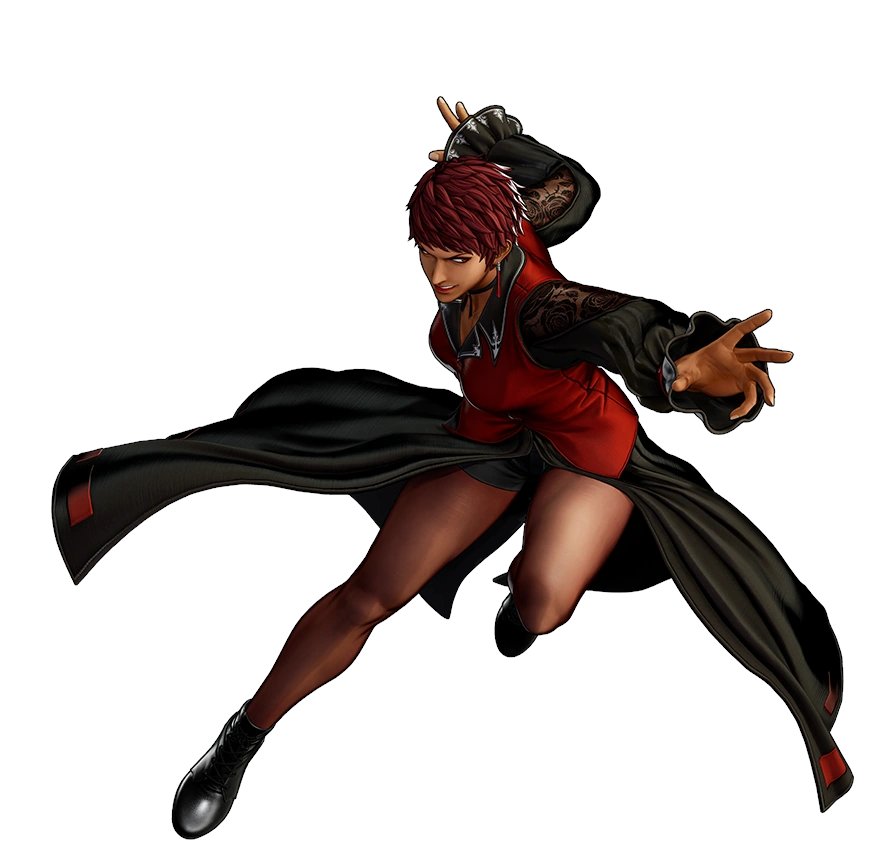 YourMoaiRussell's tweet photo. #KOFtober Day 6— Favorite Female Character. 

…Assuming we're still talking about SNK characters, it's a tie between Vice and Jun (Kagami, from EX2) for me, honestly. I like tall women and tomboys. …That's literally it. 

#KOF #KingofFighters #JunKagami #ViceKOF #KOFEX https://t.co/iR4r2MJRPe