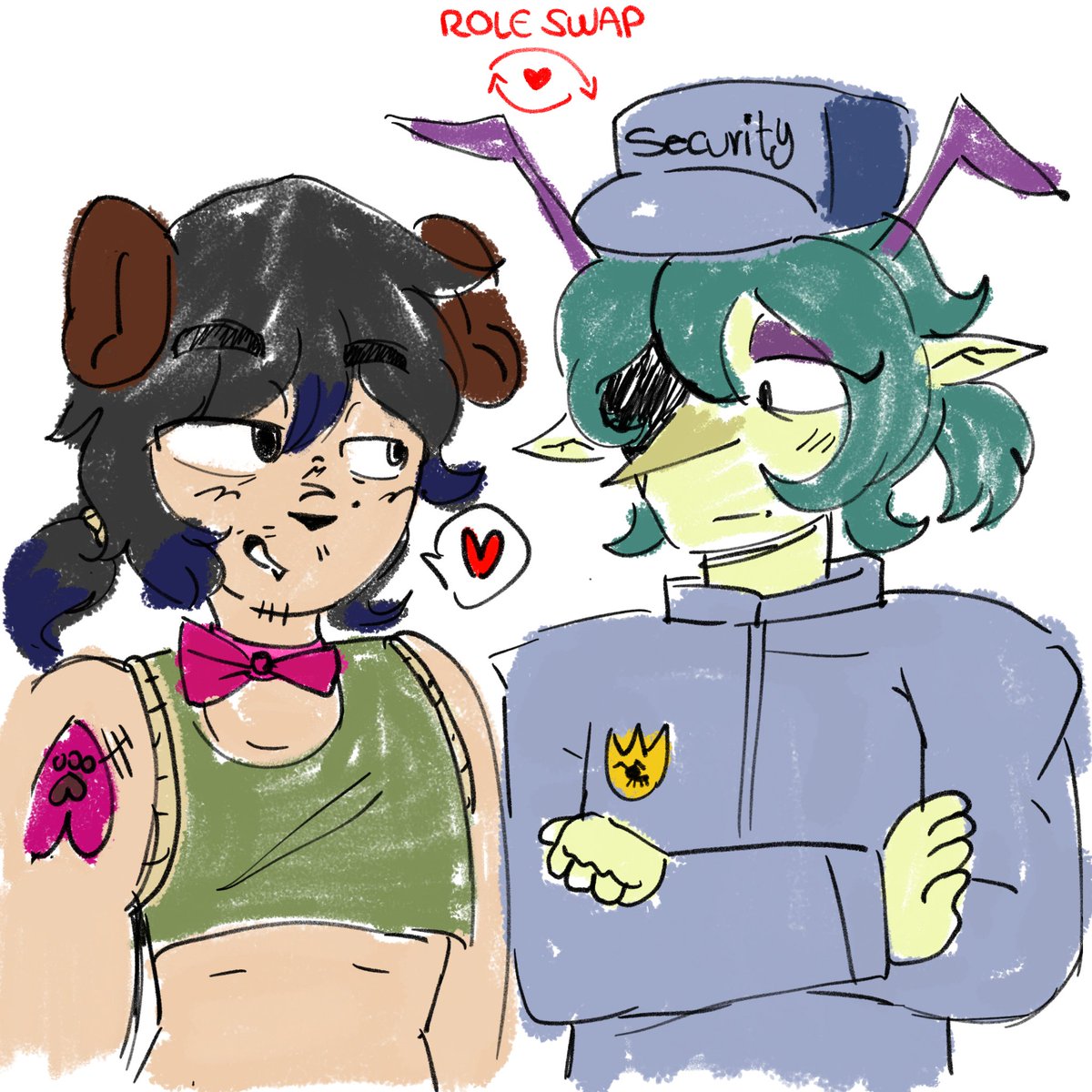 mar7sit0's tweet photo. #yumetwt #yumetober #brawlstars #oc -- day 1 !!
Role Swap ! 🏹🐾 https://t.co/swPXow1KSW