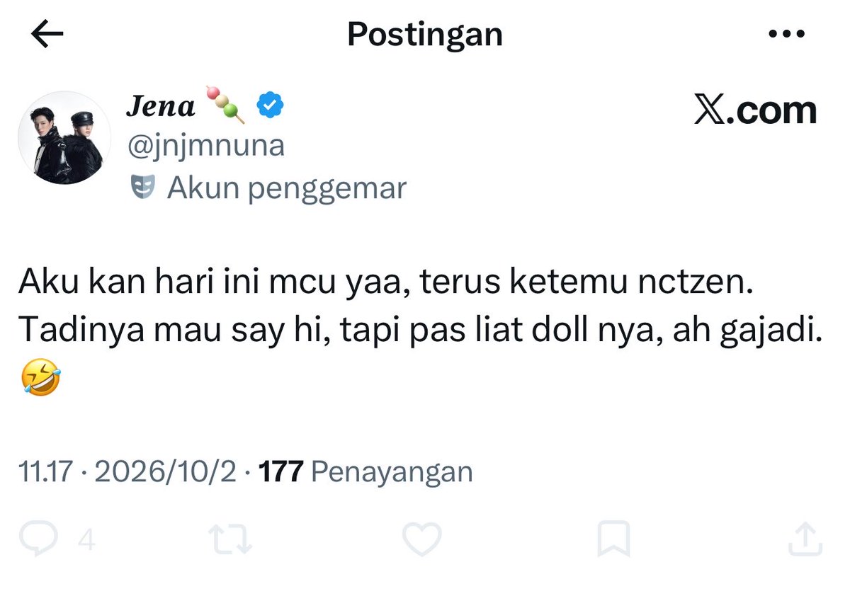 renjzun's tweet photo. kok dihapus? anw temenku bawa doll noren, ga kamu say hi juga ga masalah sebenernya. tapi bawa doll kesukaannya dia itu juga bukan berarti mau musuhan sama kamu di rl. jangan sebegitunya ya… https://t.co/e0UyeUoCs5