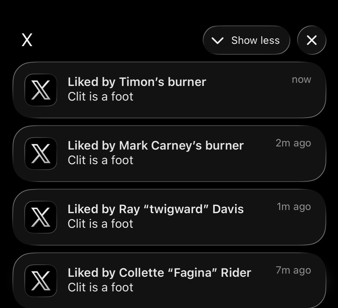 stripeshowstan's tweet photo. Liked from all 4 of his burners 😂😂 https://t.co/NrnMvFik2t