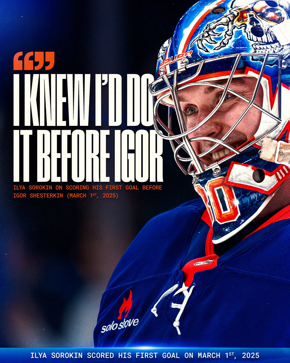 NHL's tweet photo. This New York goalie back-and-forth is too good! 🤭 https://t.co/ZUNfpvsUyW