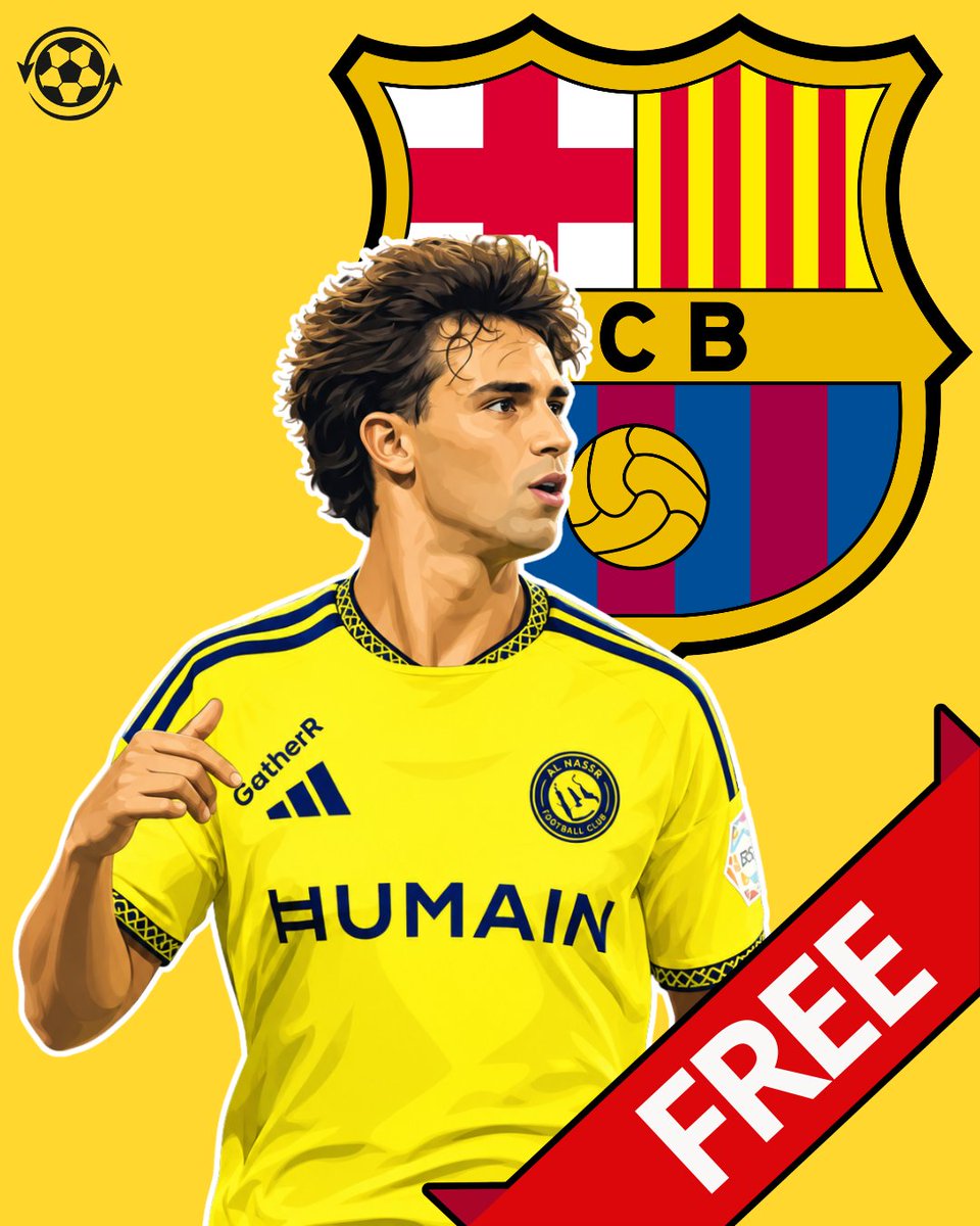 DeadlineDayLive's tweet photo. 🚨 Joao Felix wants to return to Barcelona on a free transfer when his Al Nassr contract expires next summer.

Agent Jorge Mendes has already informed Barcelona of the 27-year-old's desire to rejoin the club.

Felix is willing to significantly reduce his salary, although Barcelona do not currently consider him a priority.

(Source: @sport)