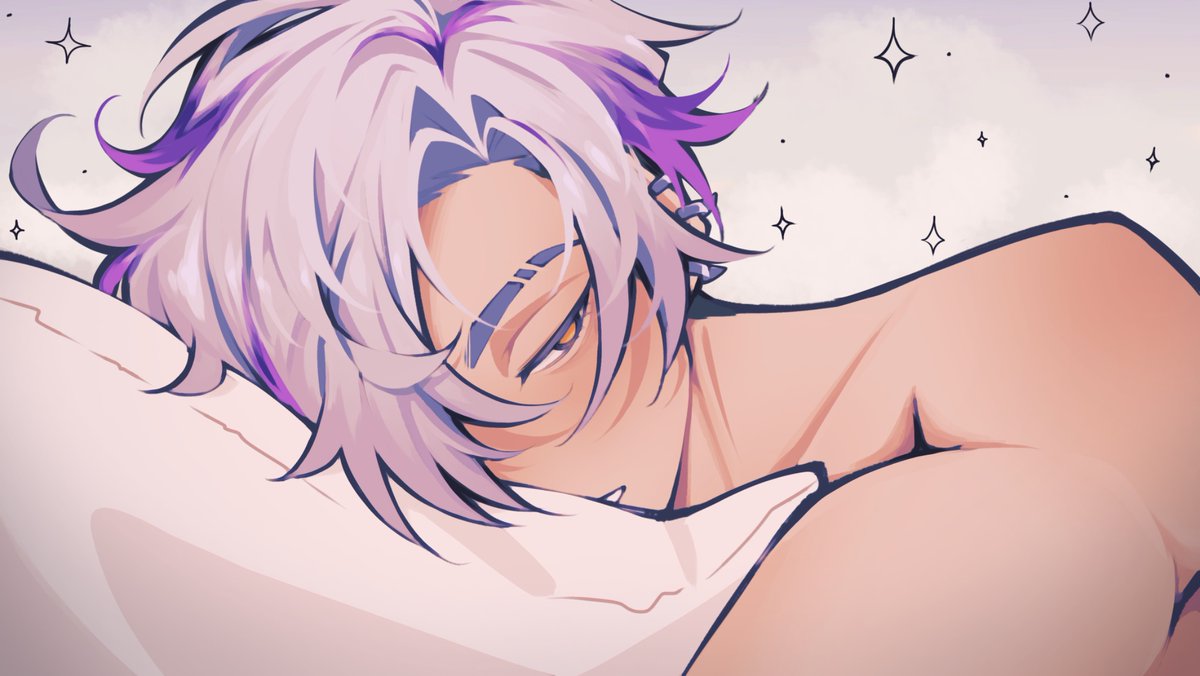 KojiBoyoko's tweet photo. I drew art of this vtuber I’ve been watching sometimes. He’s kinda cool i guess. I’m normal about him #Vartistry https://t.co/br4TUH5CRC