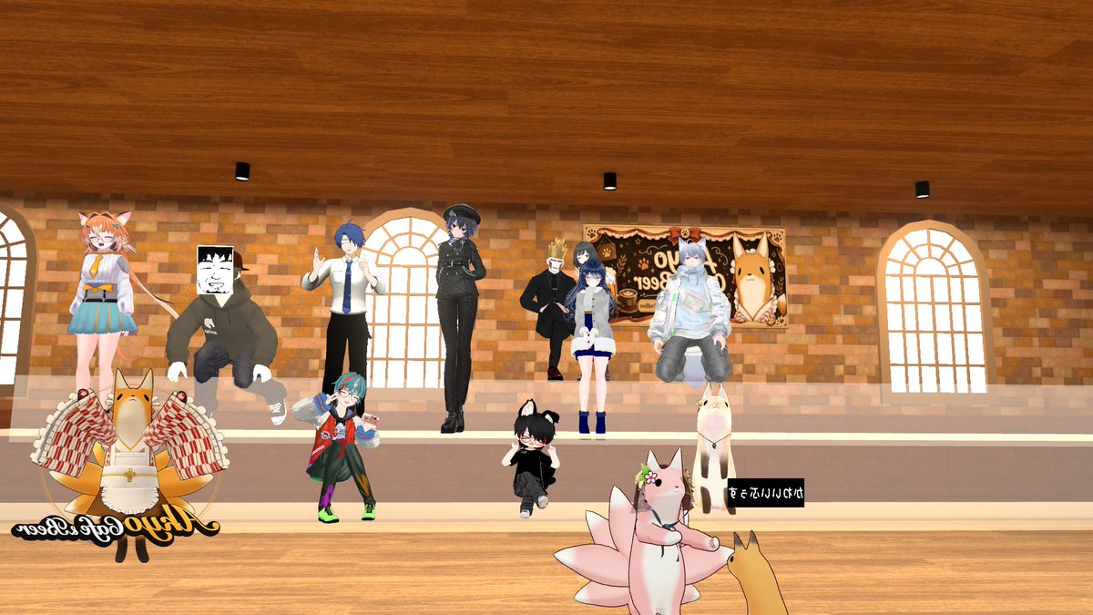 VRBarYADOKARI's tweet photo. ０時！！
今回も色々しゃべったーー！😄
＃VRBarやどかり
#Akyoカフェ
#AkyoCafeAndBeer https://t.co/p83azNe1YY