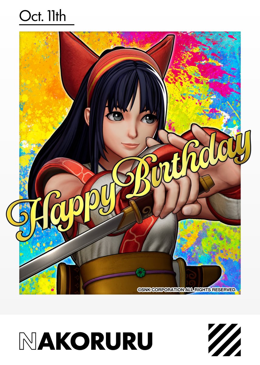 KOFstudio_jp's tweet photo. ＼\🌟 HAPPY BIRTHDAY 🌟/／

【10月11日】は ナコルル の誕生日！
あなたのお祝いメッセージ、ぜひ届けてね💐 https://t.co/6KKGEkK8Y3