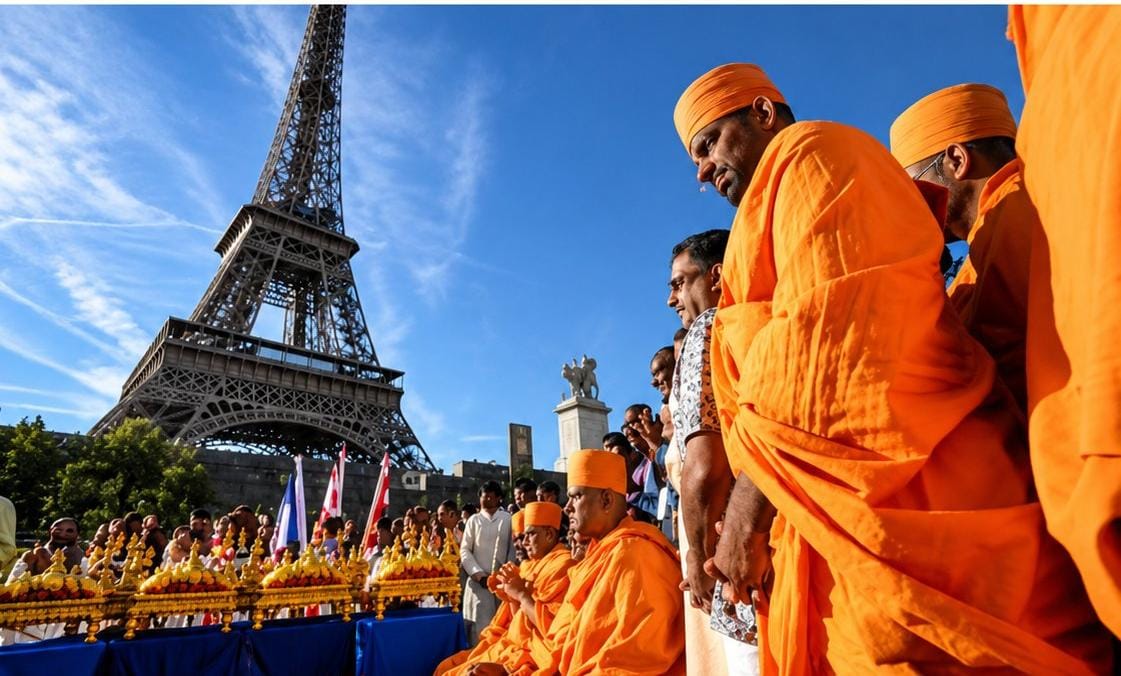 MeghUpdates's tweet photo. 🚨 HUGE: French inquiry confirms BAPS made “NO explicit REQUEST” to REMOVE women staff at Eiffel Tower. 

The LEFTIST ECOSYSTEM’s desperate bid to DEFAME BAPS and HUMILIATE HINDUS on the GLOBAL stage FALLS COMPLETELY FLAT. https://t.co/BQjutjEuqx