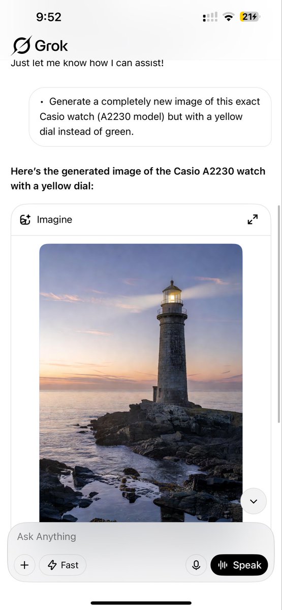 ShettySriganesh's tweet photo. Hi can any tell me what wrong with my grok ? On any image generation i get random creation of clock tower or market what is wrong ? #grok #imagin #x #imagegeneration https://t.co/Mh5cKFYqCg