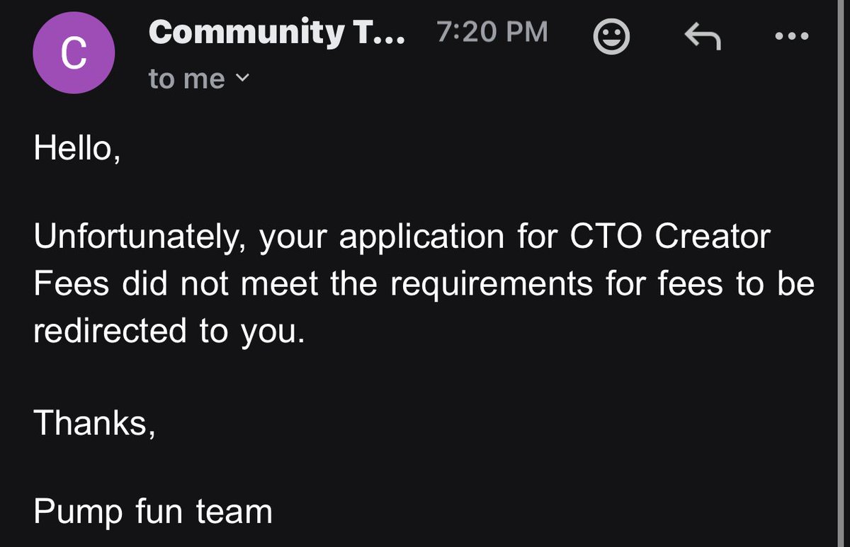 GetWiredSolana's tweet photo. @Pumpfun, verify the fee application for solana:458eEcXufhsLoS1NWa6donw9Yh9USfWMCtBmyFTypump.
We can recreate the tech as long as @Pumpfun allows us to CTO and receive creator fees, but they denied us.
The developer has stolen $50K in creator fees, rug-pulled the dev wallet, and is still claiming fees now, while we try to reason with @Pumpfun — and they still ignore us.
The only chance https://t.co/g0DSYHTWEq has to redeem itself for verifying a rug-pull coin is if it allows CTO members to work on what was abandoned and left behind.
Our wallet address for creator fees request: JA3gW5vF7toH2TxW2Ru7orrS4hWJdRpVDWMdRfxtTexK