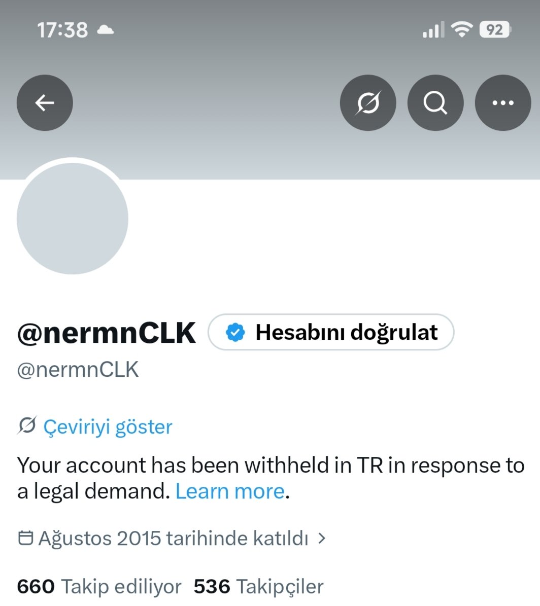 nerminclk1283's tweet photo. Ana hesabım Türkiye'de kapatıldı. 
Bu hesabı "@nerminclk1283" gören arkadaşlar ekleyebilirse, en kısa sürede dönüş yapacağım. (Kapatılan ana hesaptaki "@nermnCLK " listeme ulaşamıyorum, gördükçe ekleyeceğim) https://t.co/8XtrY7U7Hj