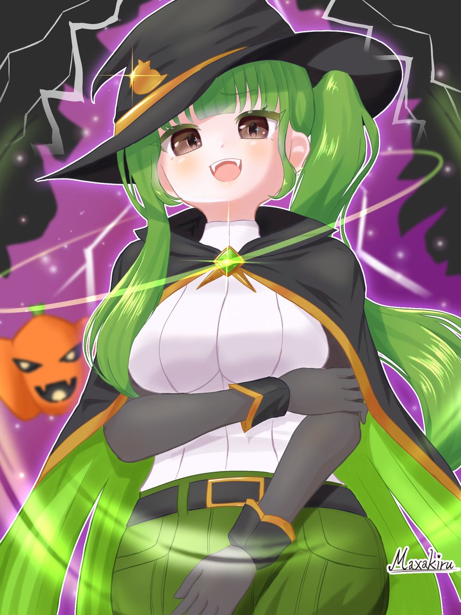 Maxakiru's tweet photo. 「お菓子をくれたら、イイことしてあげる🎶」

#イラスト #ハロウィン #オリキャラ https://t.co/KBxrp4eF1x