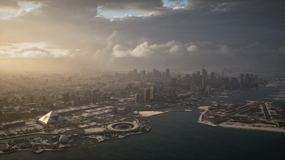 PixelJunkJP's tweet photo. ✈️『ACE COMBAT 8: WINGS OF THEVE』の空と雲を支える描画技術「Cloudly」の研究開発を、Q-Gamesが担当しました！☁️

多彩な雲の造形から、雲間に差し込む光、航空機が雲に落とす影までリアルに表現。
Cloudlyが描き出す壮大な空を、ぜひご体験ください！✨ https://t.co/lVDk8zq9W4