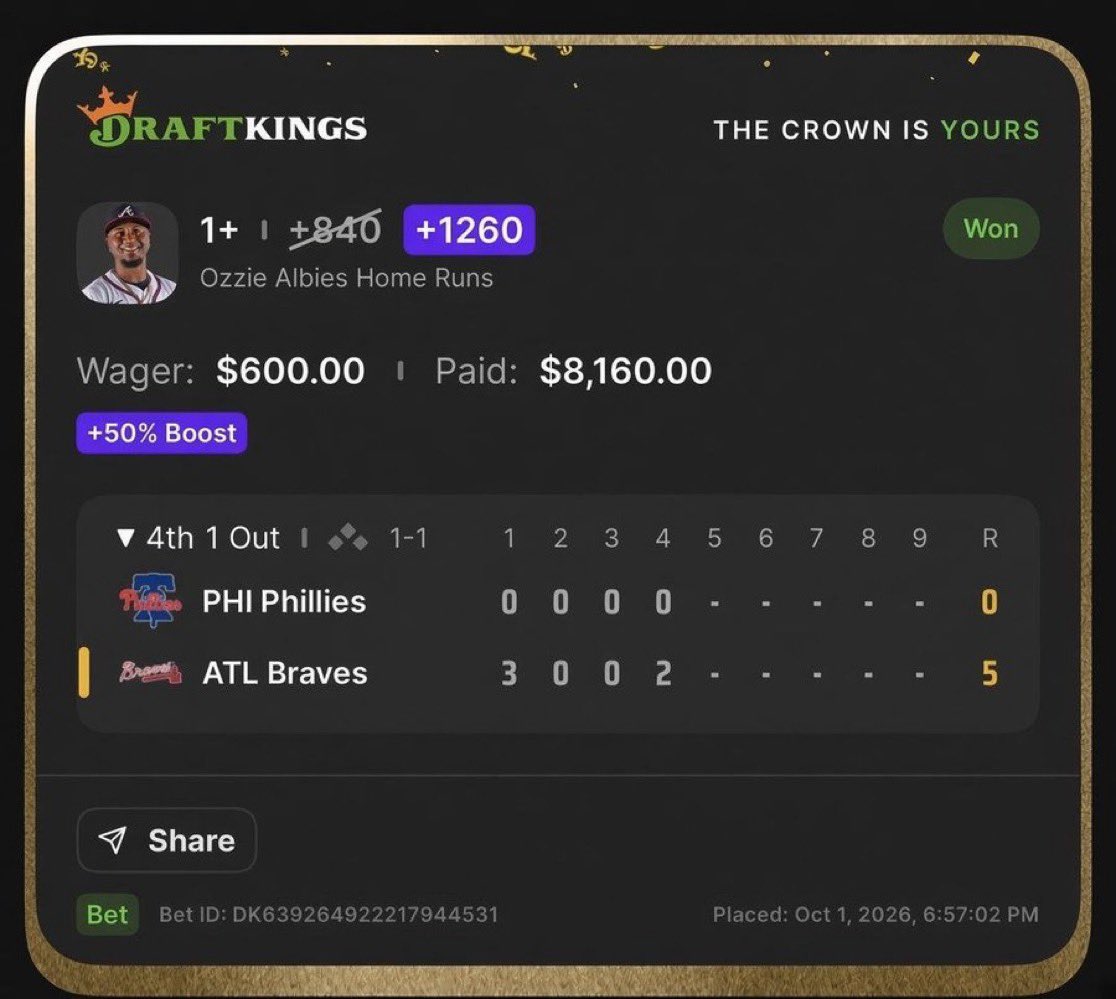TaShayy9's tweet photo. BAAAAAANG‼️🤩🔥🔥🔥

ANOTHER $8K CASHED💰✅✅ That was a great job tonight Ozzie 🔥WE’RE ON FIRE 🔥 LFGGGG👇👇
@Playbook https://t.co/HNeFDuUzzk