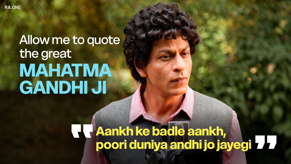 RedChilliesEnt's tweet photo. Words of wisdom, straight from the H.A.R.T. ❤️
#GandhiJayanti https://t.co/IUnEQZgiMK
