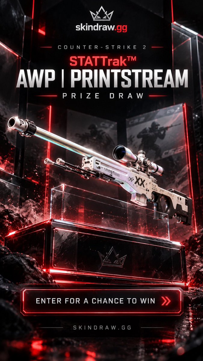 KIIZzzzz_'s tweet photo. ONE FREE ENTRY PER PERSON THEN 50p 
ENDING SOON https://t.co/VjCZTHYSAr 

#csgo #CS2 #CounterStrike #CounterStrike2 #Gaming #Esports #FPS #Valve #Steam #GamingCommunity #CS2Community #CounterStrikeCommunity #CS2Clips #CSGOClips #GamingClips #EsportsGaming #FPSGaming https://t.co/S5uIfidnxA
