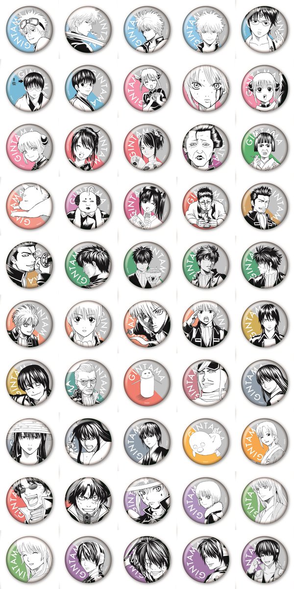 goodsgintama66's tweet photo. 『銀魂』原作新商品が登場！
新商品&amp;完全受注生産「週刊少年ジャンプ」
オールスター缶バッジ（全100種）などJCS限定がラインナップ

▼ジャンプキャラクターズストア
10月2日・本日13:00～受注開始！
https://t.co/S35ZMOjBOX

受注期間：10月27日(火)23:58まで
お届け予定日：2027年4月下旬予定 https://t.co/RqMnzW1SNV