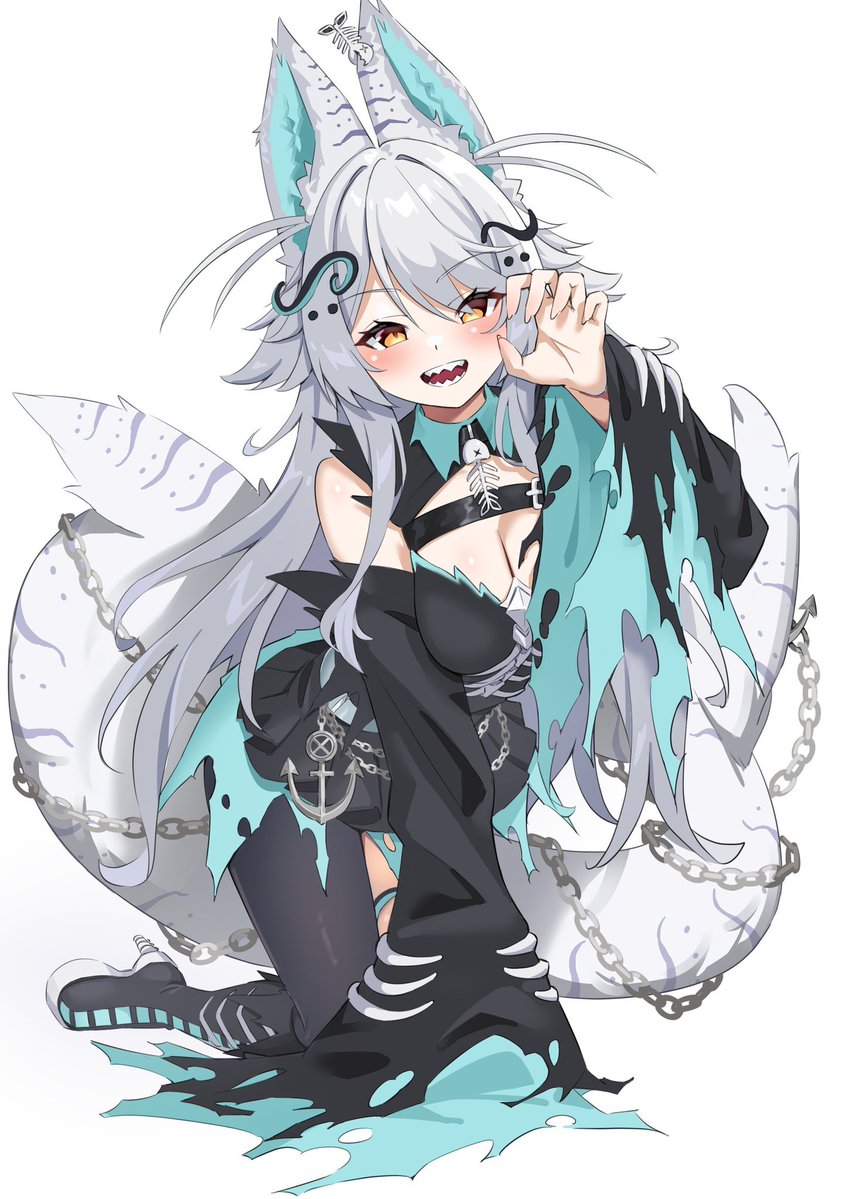 Cursed_Saiya's tweet photo. Behold… your favorite little ocean menace~ 🏮🦈

Now hand over the snacks!!!!  >:3 https://t.co/doRwDZ185f