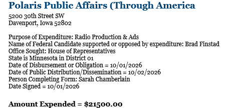 McPhersonHall's tweet photo. Did you wonder why @RepFinstad sponsored #HR979 AM Radio for Every Vehicle Act of 2025?
#DefendingMainStreet #SuperPAC has just filed to spend $21,500 in radio commercials to support #BlinkyBrad (aka @BradFinstad)
Wanna bet they won't mention the #NationalDebt or cost of #Gas https://t.co/tF7MEySHkX