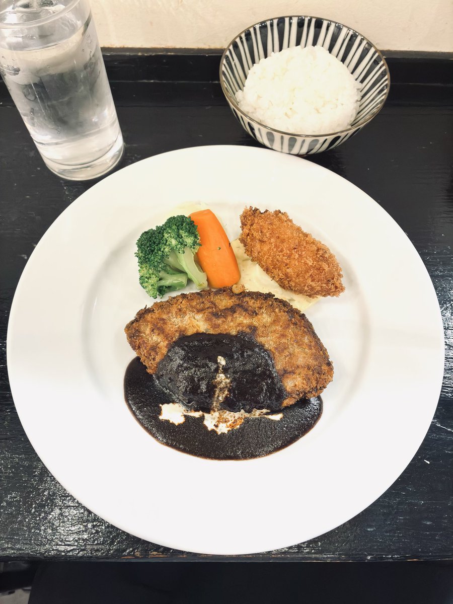 MitoHaya's tweet photo. 15年閉店のキッチン雅木さんの流れを汲む「キッチン兆」さん。雅木さんの味に再会！

#キッチン兆
#キッチン雅木 https://t.co/jn1Chojio2