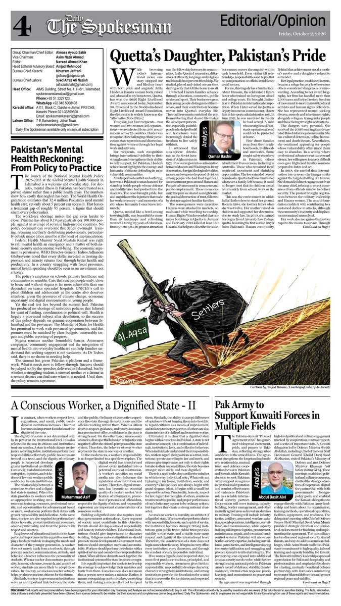 newspakisb's tweet photo. Daily The Spokesman 02 October 2026 https://t.co/yDKMIvB4Yd