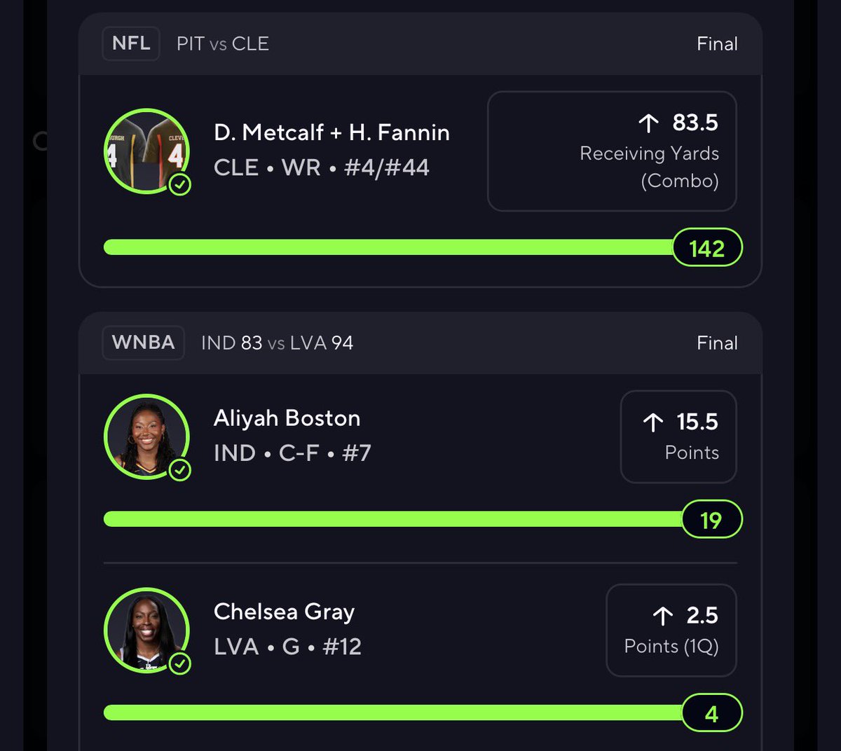ap90999's tweet photo. @picksbyangel added one of my own nfl picks to it 💪😤 https://t.co/96ukCWS1G6