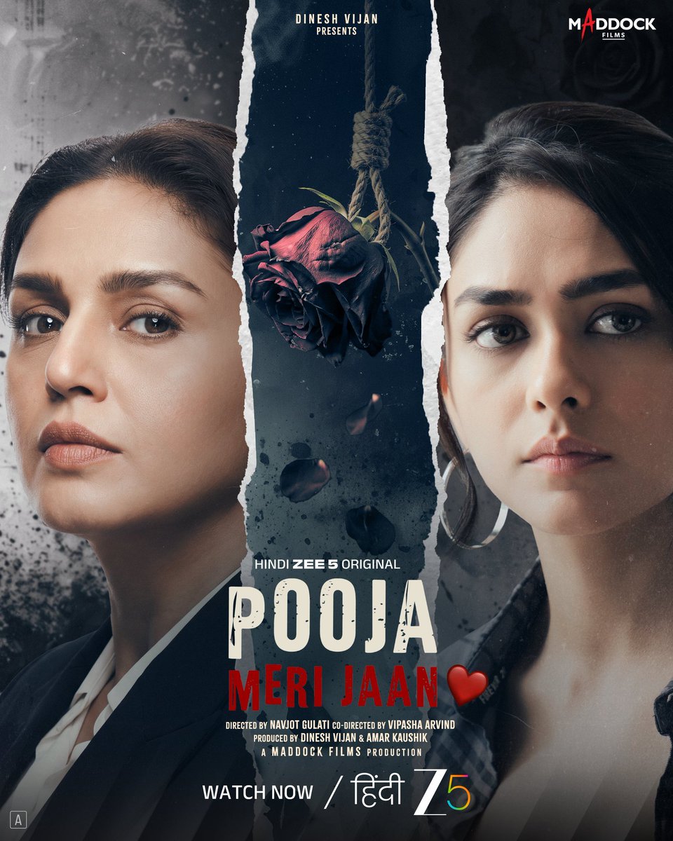 CinemaAbhiHindi's tweet photo. Bollywood film #PoojaMeriJaan now streaming on ZEE5 🤩

Romantic Thriller Drama Film.

#MrunalThakur #HumaQureshi https://t.co/MUzVKm0RkI