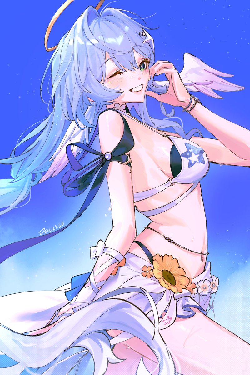 jellilelo's tweet photo. baby blue 🌊 #robin #hsr https://t.co/MrhQrb7jTj