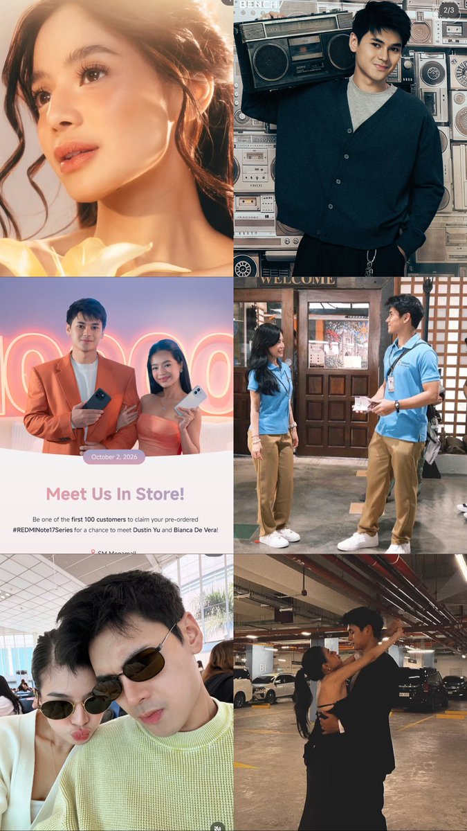 dreyuuuuuh_'s tweet photo. bianca being a new endorser for surf
dustin walking for bench fashion week
dustin shooting for his new movie sisikat si sikat
bianca having her microseries praised by the cvs and even becoming the #1 series on iwant
dustin handling eraya’s business and serving us a whole new look btw 
dustbia filming their first-ever solo movie together
dustbia getting renewed by xiaomi for their new phone release AND having their own meet and greet

and of course, them spending quality time together outside of showbiz 🥺

and many, many more!!!!

and all of this happened in just september-october!!!!! MY DUSTBIA 😭🥺 my 2025 self would’ve never believed that all of this would be happening for them now.

thank you for being so strong and for continuing to choose each other through everything. look how far you’ve both come. here’s to MORE, MORE, MOREEEEE!!! 💛