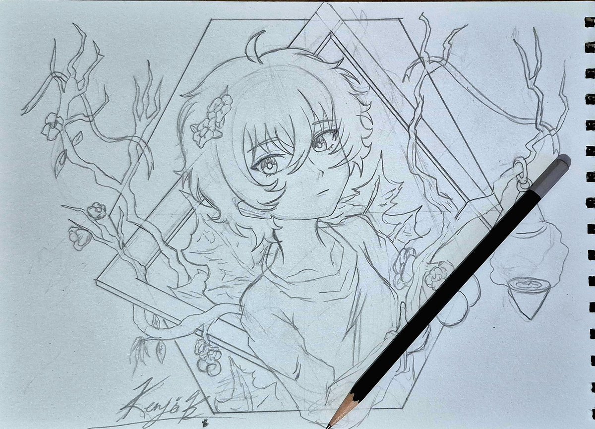 KenjiKizake's tweet photo. Day One! #Agottober2026
Teme: Canon!

The ink is not supposed to end it for lack of time, an apology! 

#witchahatatelier #agott https://t.co/cSfyN0Wwpg