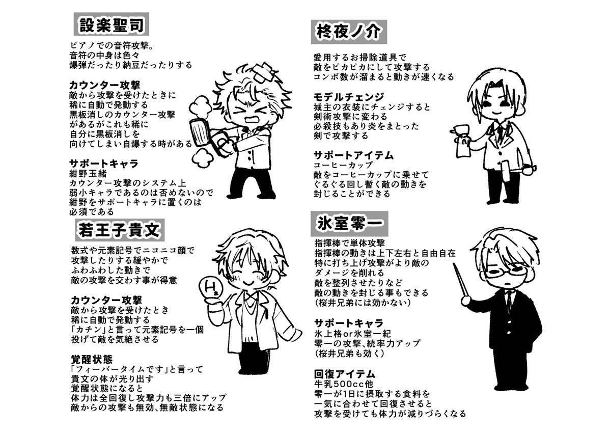 kawo_000's tweet photo. GSのバトルゲーム妄想
柊くんと若王子先生育成してバトルしたい https://t.co/FH3AMf5dlb