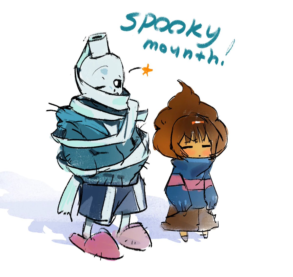 pucacuk's tweet photo. papyrus toilet brush (Halloween suit) 
#undertale #undertalefanart #sans https://t.co/G4Sjs3Catp