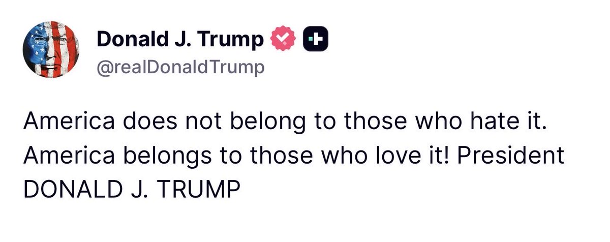 bennyjohnson's tweet photo. So true.

It’s time to stop allowing people who hate America into this country and stop putting them in power. https://t.co/DT4wKFJgw5